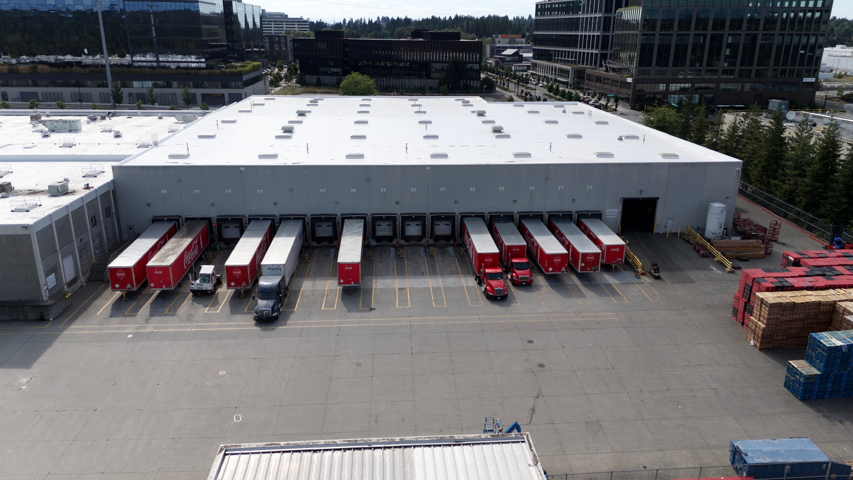 Coca-Cola building tilt-up concrete panels and architectural features